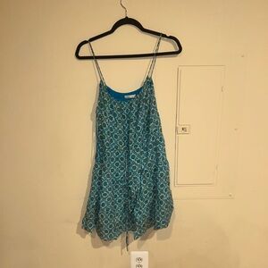 Alice + olivia blue patterned dress